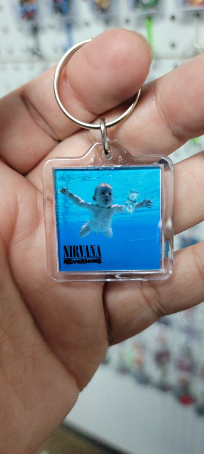 Custom Nirvana Nevermind CD Album cover Art Keychain | Charm | Hanger