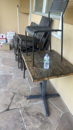 Garden table and chairs