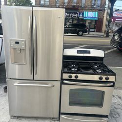 Nevera De 33” Y Estufa De 30” GE