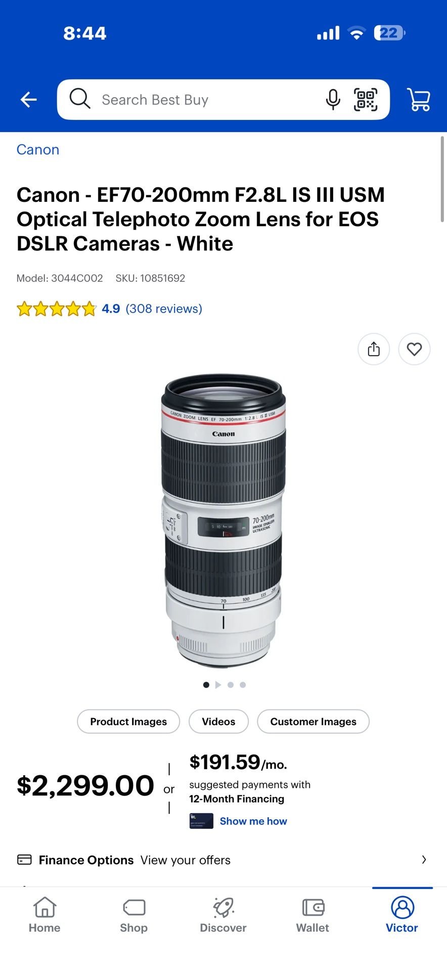 Canon - EF70-200mm F2.8L IS III USM
