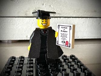 Lego Graduate Custom Minifigure
