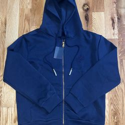 LV Hoodie Blue Size Large