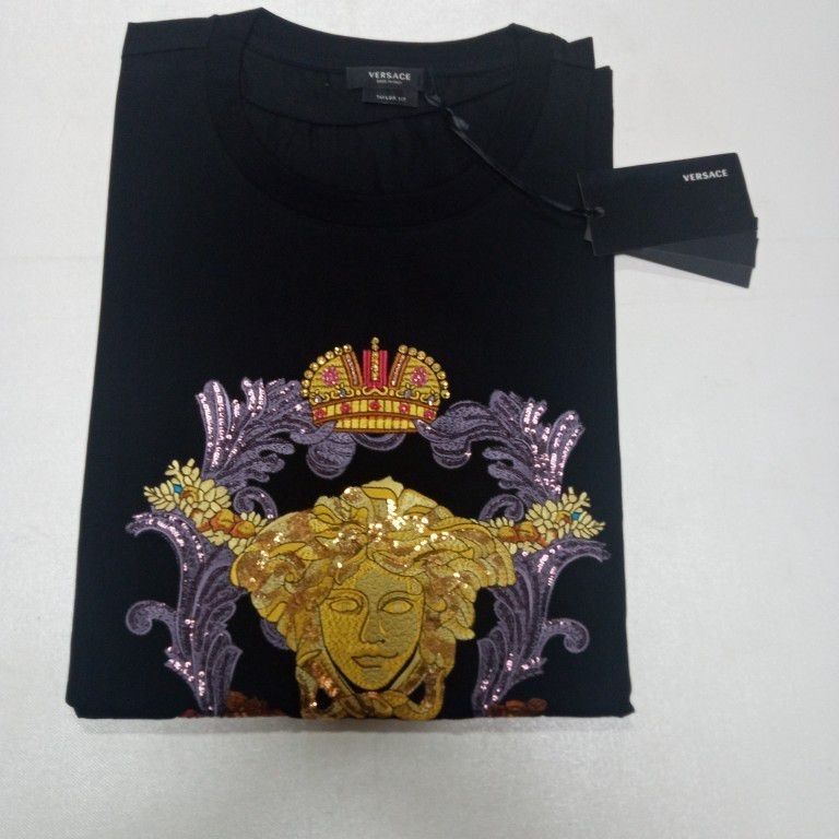 Versace Medusa Head Crystal Head T Shirt 