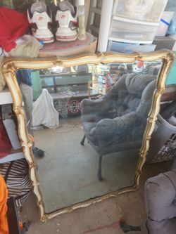 Antique Original Gilt Framed Mirror