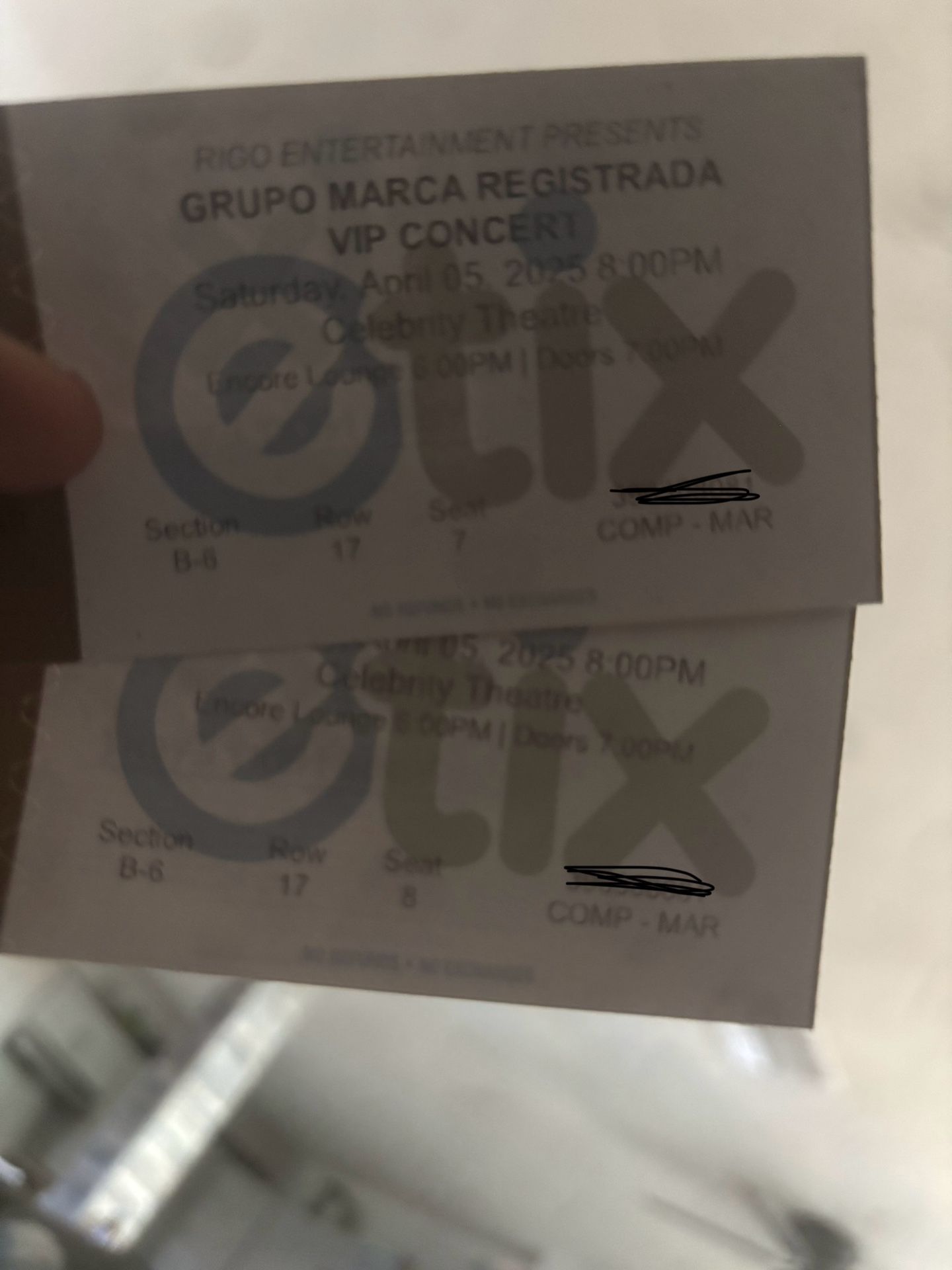 Dos Boletos Grupo Marca Registrada Boletos
