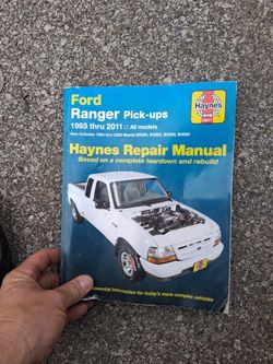 Haynes Manual Ford Rangers 1993 Thru 2011