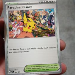 2026 Wold Championship Pokémon Paradise Resort Trainer Stadium Card (Limited Edition)