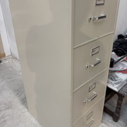 Geneva 4-Drawer Steel Filing Cabinet – 52” x 26.5” x 18” – Great Shape