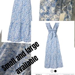 Olivia Grey $145 Msrp Maxi Dress New Size Small And Large NWT Sylmar 