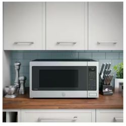 GE Profile 2.2 cu. ft. Countertop Microwave in Stainless Steel with Sensor Cooking
