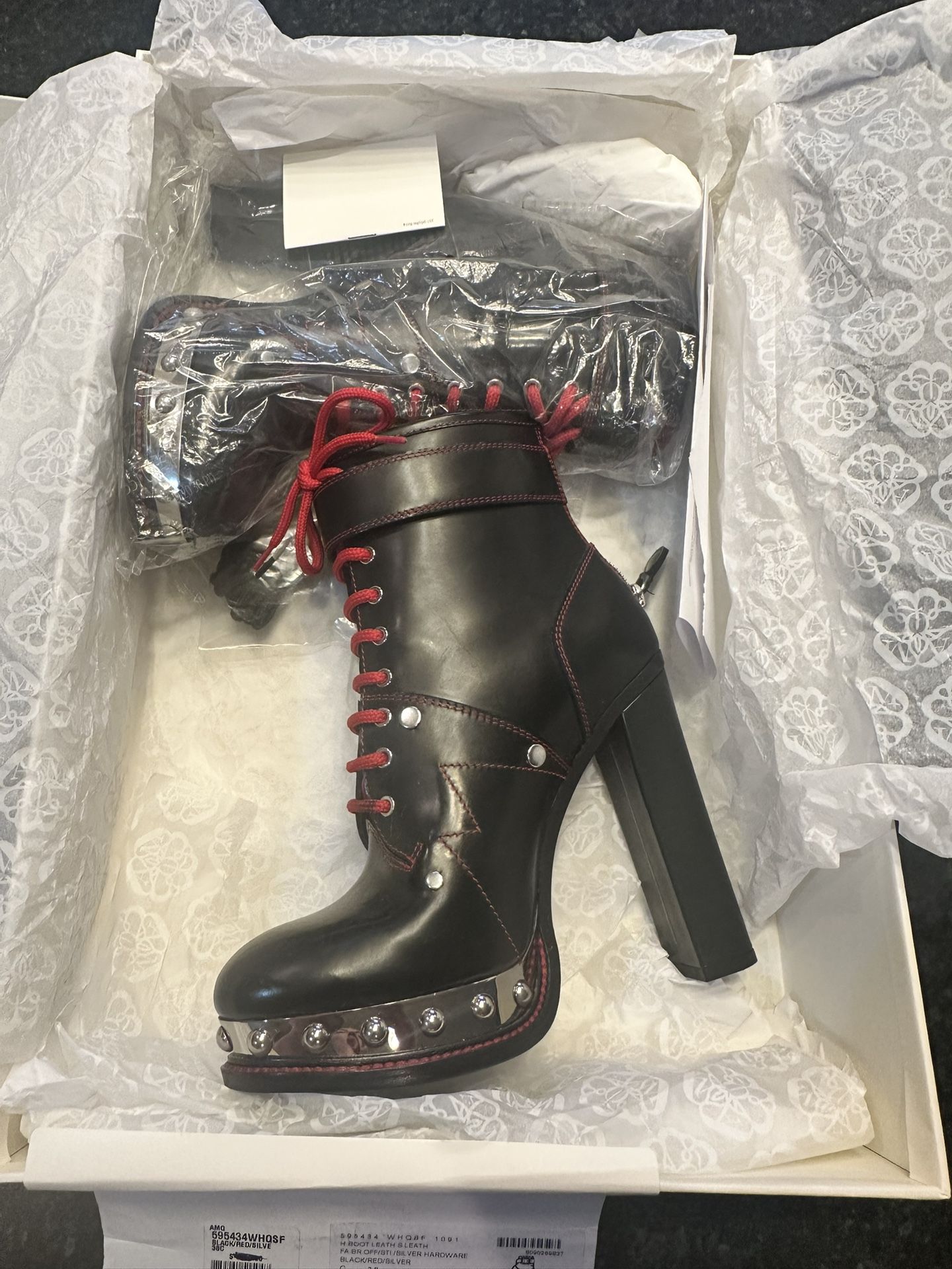 Alexander McQueen Leather Boots