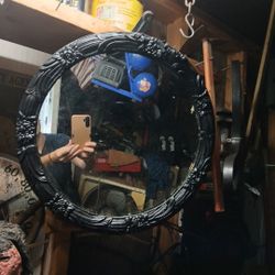 Black VINTAGE MIRROr