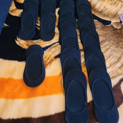 17 Pairs Of Black No Show Socks-- NEW 