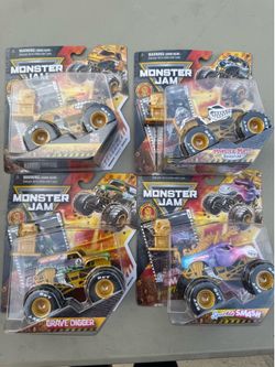 Monster jam gold 25th anniversary  set