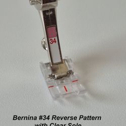 Bernina #34 Reverse  Pattern With Clear Sole