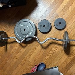 Weight sets and Curl Bar