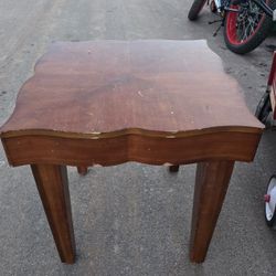 Wood Side Table