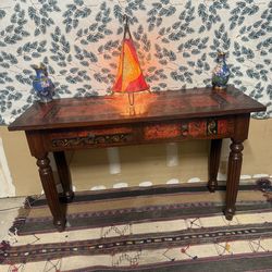 Moroccan Hand Painted  Console Table