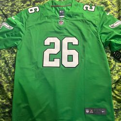 Philadelphia Eagles Saquon Barkley Kelly Green Jersey Size XL
