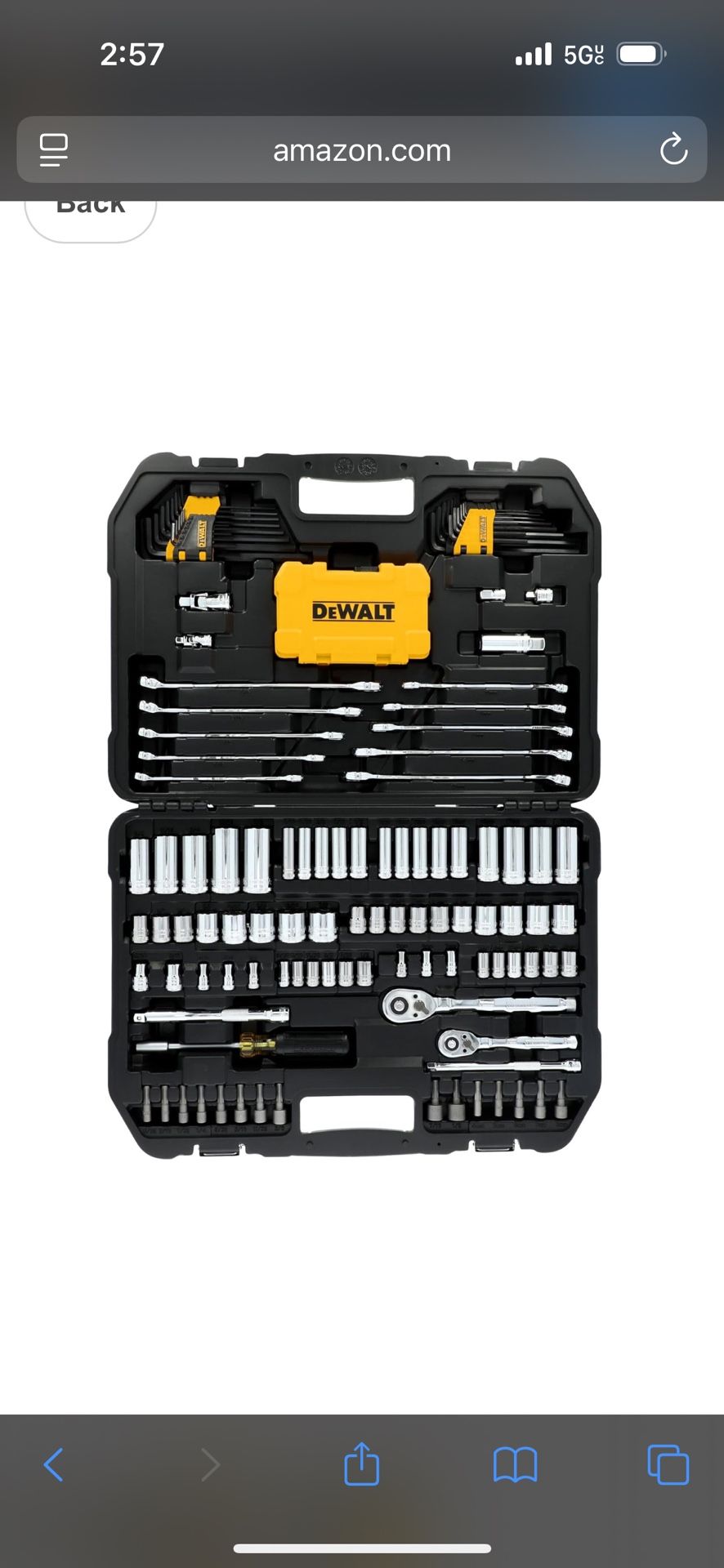 DEWALT 142 Piece Mechanics Tool Set