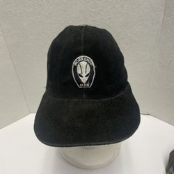 Vintage ALIEN WORKSHOP SKATEBOARD StrapBack Hat Cap Leather Floppy - Black -RARE