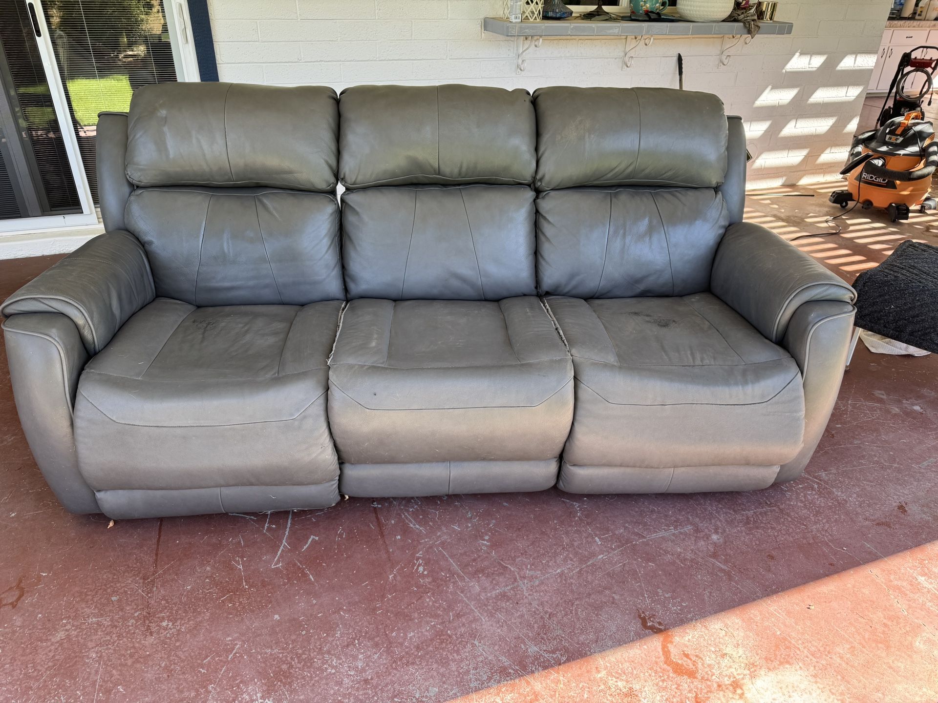 FREE- 3 Section Recliner Couch - Works Great