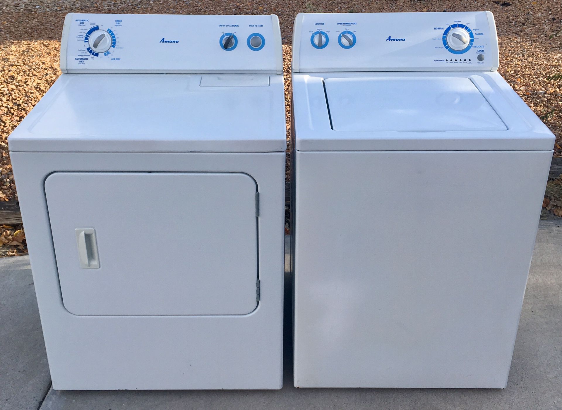 Amana Washer & Electric Dryer Matching Set