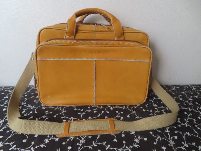 Rawlings Men's Briefcase/Messenger Bag (Vintage Tan) 100% Leather