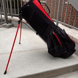 Top Flite 6 Compartment Light Weight Golf Bag Black/red