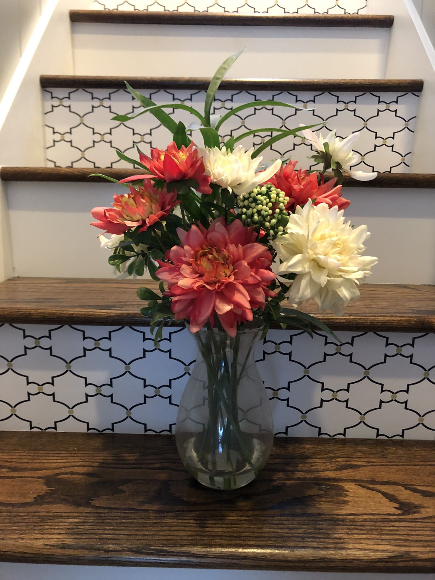 Flowers In Glass Vase