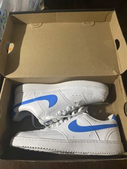 Nike Court Vision Lo NN White Photo Blue Sneakers DH2987-105 Mens Size 8.5