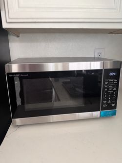 Sharp Carousel Stainless Steel Countertop Microwave