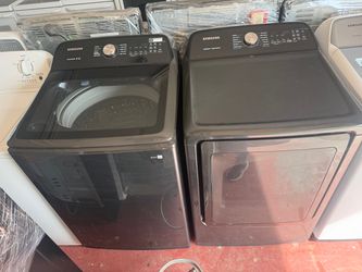 Black samsung washer and electric dryer 5.4/7.4 cuft