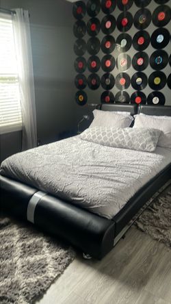 Bed and mattress