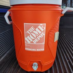5 Gallon,20 Litter HOME DEPOT JUG COOLER,IN EXCELLENT CONDITION AS YOU CAN SEE