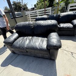 Leather Sofa 
