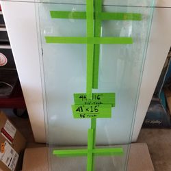 41" X 16" Glass Shelve 3/8" Thickness 