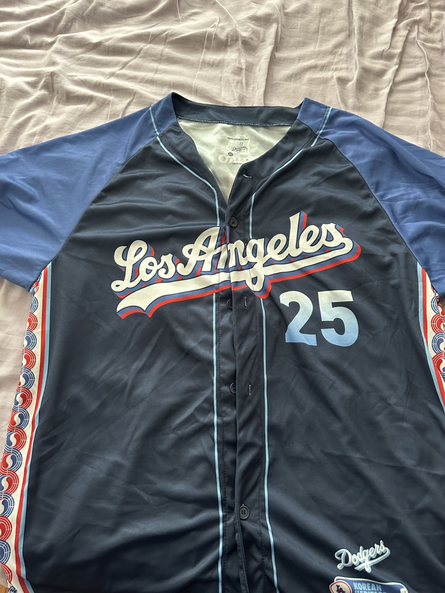 Dodgers 2025 Tommy Edman Korean Heritage Night Jersey XL