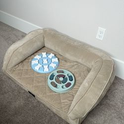 Serta Dog Bed And Puzzles 