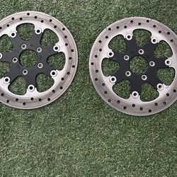 Harley Brembo  front rotors Road glide off 19 excellent excellent condition