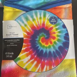 ~NWT Round Tie-Dye Beach Towel~$8