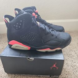 Nike Air Jordan Retro 6 VI Black Infrared 23 OG 2014 Size 12 