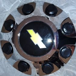 Pair Of Chevy Silverado Wheel Center Caps
