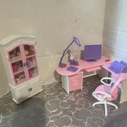 Office Playset Barbie Size Need To Assemble