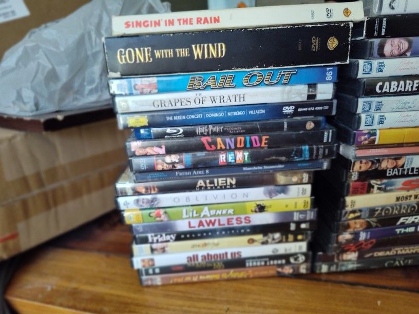 Assorted DVDs And Blu Rays