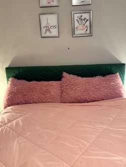 Green Queen bed frame