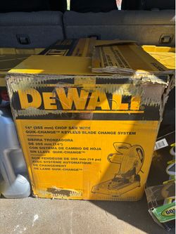 DeWalt chopsaw metal