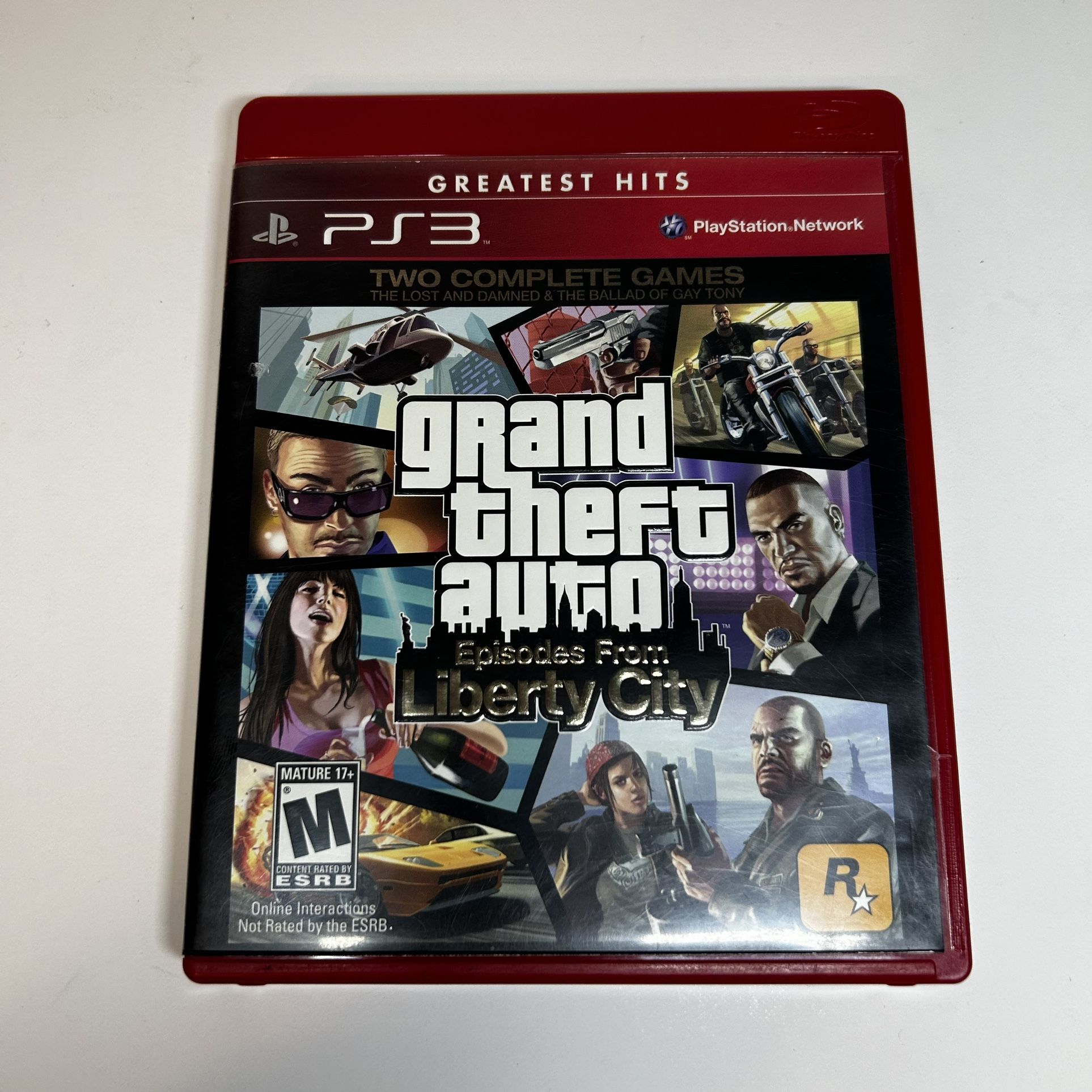 Grand Theft Auto Episodes From Liberty City GTA Sony PlayStation 3 PS3, TESTED & WORKING! w/ Poster