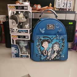 Brand NEW Loungefly Backpack 💙 Corpse Bride