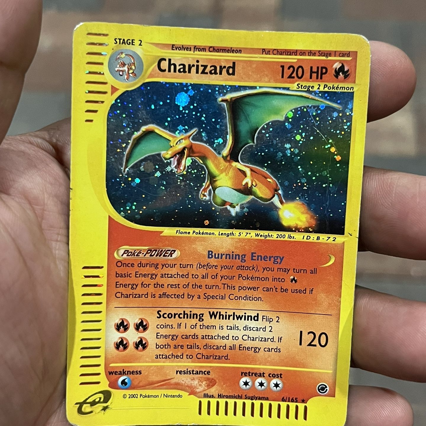 2002 charizard pokemon card Charizard Expedition Pokemon Card
